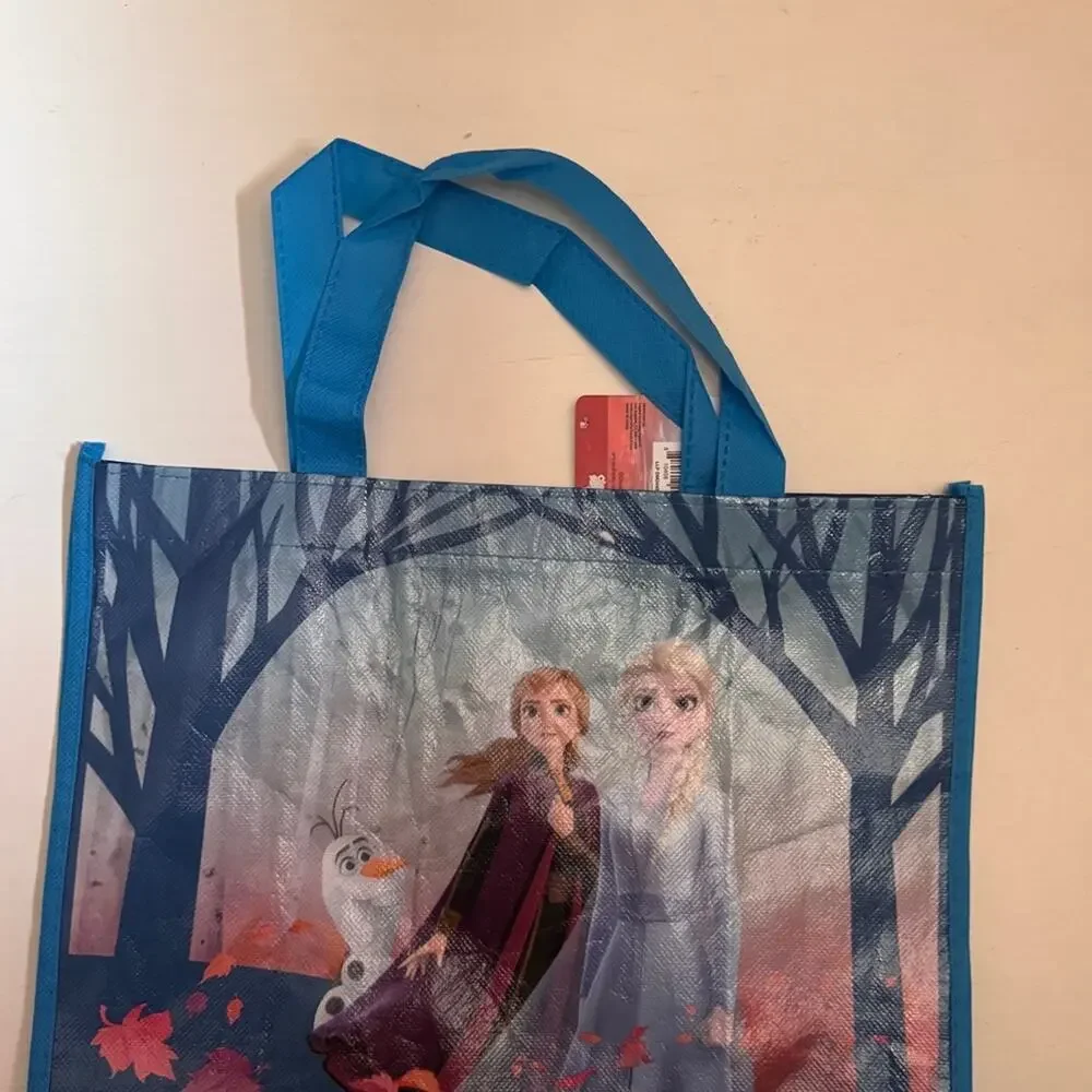 Disney Frozen Tote Bag with Elsa and Olaf in Blue
